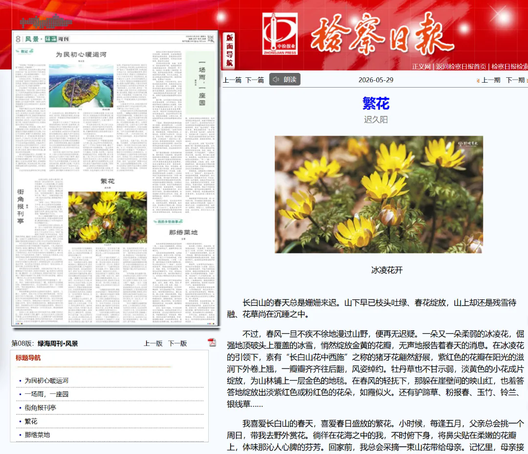 检察日报丨繁花